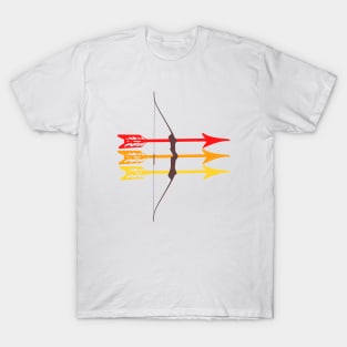 Ombre Bow and Arrow - Sagittarius Archer T-Shirt